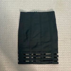 Black pencil skirt - cut outs